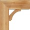 Ekena Millwork Imperial Block Rough Sawn Bracket w/ Offset Brace, Western Red Cedar, 8"W x 20"D x 20"H BKT0806X20X20IMP05RWR - alternate 2